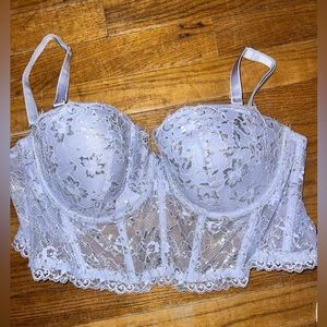 Victoria Secret Blue Lace Top